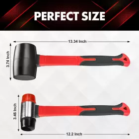 689999160409 YIYITOOLS Hammer Set Rubber Mallet Double Faced #2