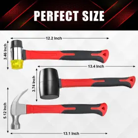 768452772769 YIYITOOLS Hammer Rubber Claw Double Faced #2