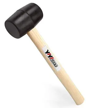 791391808039 YIYITOOLS Rubber Mallet Hammer Wood Handle