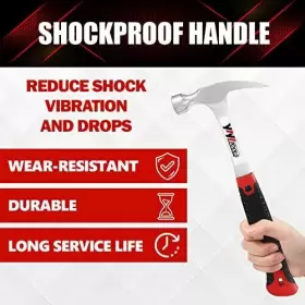 791391808077 YIYITOOLS Straight Claw Hammer Steel Forged #3