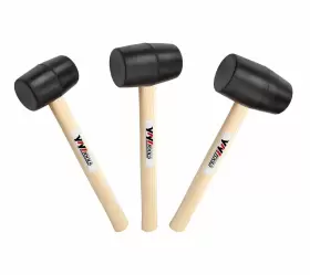 791391808497 YIYITOOLS Rubber Mallet Set Wood Handle