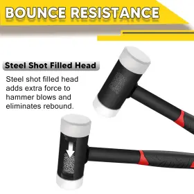 974831044332 YIYITOOLS Hammer Set Double Faced Mallet Iron #2
