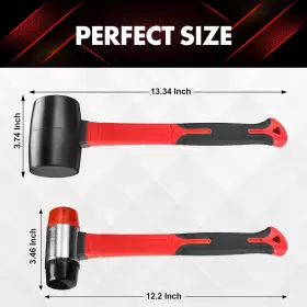 YY-5-003 YIYITOOLS Hammer Set Rubber Mallet Double Faced Cons #2
