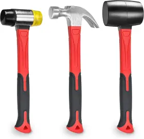 YY-5-004 YIYITOOLS Hammer Set Rubber Mallet Claw Double Faced