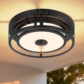 C10004LG-BK YOLSUNES Porch Entryway Motion Sensor Ceiling Led