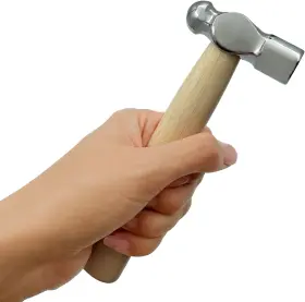 313024221277 ZALAX Mini Wooden Handle Round Head Hammer Ball