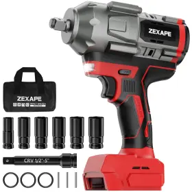 615870628065 ZEXAPE Cordless Impact Wrench Brushless Led