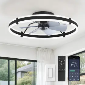 KDSXB24 ZMISHIBO Ceiling Fan Led Light Remote Dimmable