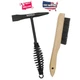Welding Chipping Hammer 10.5" Spring Handle & 10" Wire Brush Carbon Steel Set