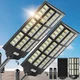 Solar Street Light 15000W 7000K Waterproof Motion Sensor IP66 2Pack OKPRO Lights