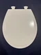 Bemis 500EC 390 Round Enameled Wood Toilet Seat in Cotton White 