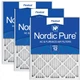 Nordic Pure MERV 12 Pleated AC Furnace Air Filters 20x25x1 Pack of 3