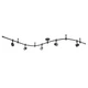 Catalina 19657-002 Transitional 5 Flexible Track Lighting Kit with Metal Shades,