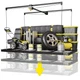 Overhead Garage Storage Rack 4x8 500 lb Heavy Duty Ceiling Mount FERO