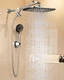 Veken 11.8" Rain Shower Head with Handheld, High Pressure Handheld Shower with M