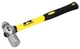 Wilmar M7032B Performance Tool 16oz Ball Peen Hammer With Fiberglass Handle