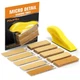 POLIWELL Micro Sander Kit 3.5&rdquo; x 1&rdquo; Mini for Small 1 x 3.5 inch, Gold 