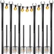 Nexillumi String Light Poles, 6 Pack Heavy-Duty Metal Outdoor Patio Garden