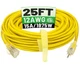 POWGRN 25 ft 12/3 Outdoor Extension Cord Waterproof Heavy Duty with Lighted Indi
