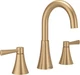 MOEN Ronan 84023BZG Widespread 2-Handle Bathroom Faucet in Bronzed Gold - NEW