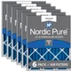 Nordic Pure 20x24x4 (3 5/8) Pleated MERV 7 Air Filters 6 Pack