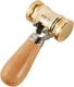 HONGDUI KM18 Woodworking Brass Chisel Mallet, 22Ounce Mallet Hammer with Interc