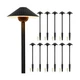 Gardencoin Low Voltage Pathway Lights (6.69'' Shade, 21.54'' Tall) 12V Outdoo...