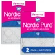 20x25x1 (19_1/2x24_1/2) Nordic Pure Tru Mini Pleat MERV 12 Air Filters 2 Pack