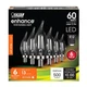 Feit Electric 60-Watt Equivalent BA10 LED Light 60W LED, 2700k Soft White