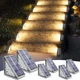 NIORSUN Solar Stair Lights Outdoor Waterproof IP67,6 Pack Solar Step Lights f...