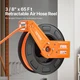 VEVOR Retractable Air Hose Reel, 1/2 IN x 50 FT Hybrid Air Hose Max 300PSI, Air