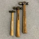 Vintage Blue Point Ball Peen Hammers BP 16 oz, 12oz, 4oz  