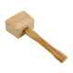 Hordion 1Pcs 9.6 Inch Wooden Mallet Hammer Wood, Ice Hammer Wood Heavy Duty, 