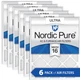 20x25x1 (Actual: 19_1/2x24_1/2) Nordic Pure Ultra MERV 16 Air Filters 6 Pack