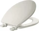 Bemis 500EC 006 Toilet Seat with Easy Clean & Change Hinges Round Durable Ena...