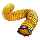 MOUNTO 25FT PVC Flexible Duct Hosing for Exhaust Fan 8inch w/o bag