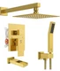 SR SUN RISE SR SUN RISE SHOWER FAUCETS SETS COMPLETE BRUSHED GOLD