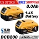 1-4X 8000mAh For DeWalt 20 Volt Max XR Li-ion Battery DCB206-2 DCB205-2 DCB200