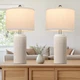 TOBUSA 23.5&rsquo;&rsquo; Modern Ceramic Table Lamps Set of 2 for Living Room, F
