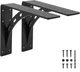Shelf Brackets Heavy Duty 1100 LBS 12 x10 Metal Set of 2 FIRMETAL 12x10x2.5 Load
