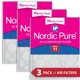 20x25x1 (19_1/2x24_1/2) Nordic Pure Tru Mini Pleat MERV 11 Air Filters 3 Pack