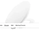 Bemis 1200E4 000 #83 Affinity Elongated Closed-Front Toilet SeatQuick Release