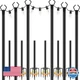 AILBTON 6-Pack 10Ft Outdoor String Light Poles w/Fork Bases - Weather-Resistant