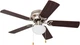 Prominence Home Alvina, 42 Inch Traditional Flush Mount Indoor LED 52, Nickel 