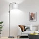 Nintiue Upgraded Modern Arc Dimmable Tall Standing Floor Lamp Gray-Gray Shade 