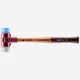 Halder Simplex Mallet with Soft Blue Rubber/Grey Rubber Inserts and Cast Iron Ho