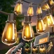 addlon 102FT(96+6) Solar String Lights Outdoor with 96+6FT(32 Sockets), Black 