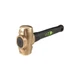 WILTON 90816 Sledge Hammer,16 in. L,Brass,8 lb. 45GX79