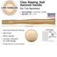 Link Handles 65445 Claw Hammer Handle, 12 in L, American Hickory, For: 7 oz Hamm