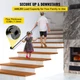 VEVOR Pipe Stair Handrail, 6FT Staircase Handrail, 440LBS Load Capacity Carbon S